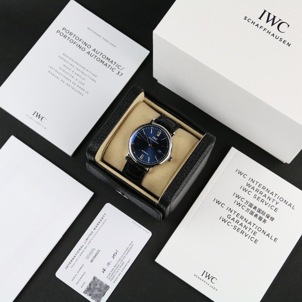 IWC Portofino Automatic 40 (Zeer goed/ 2021), Sieraden, Tassen en Uiterlijk, Horloges | Heren, Overige merken, Leer, Staal, Polshorloge