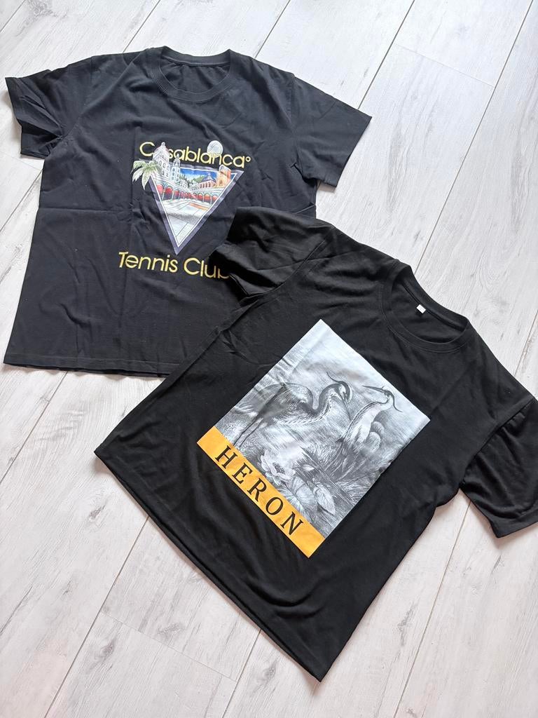 Twee zwarte tshirts maat L., Ophalen of Verzenden, Zo goed als nieuw, Maat 52/54 (L), Zwart