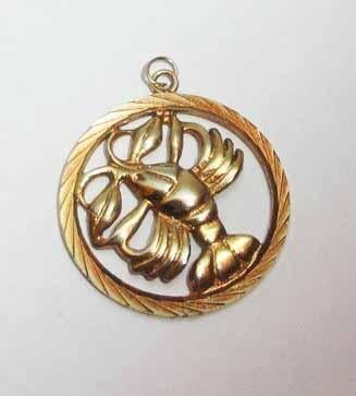 Hangertje Horoscoop Vissen Boogschutter Verguld Sterrenbeeld, Overige materialen, Nieuw, Ophalen of Verzenden, Kruis of Symbool