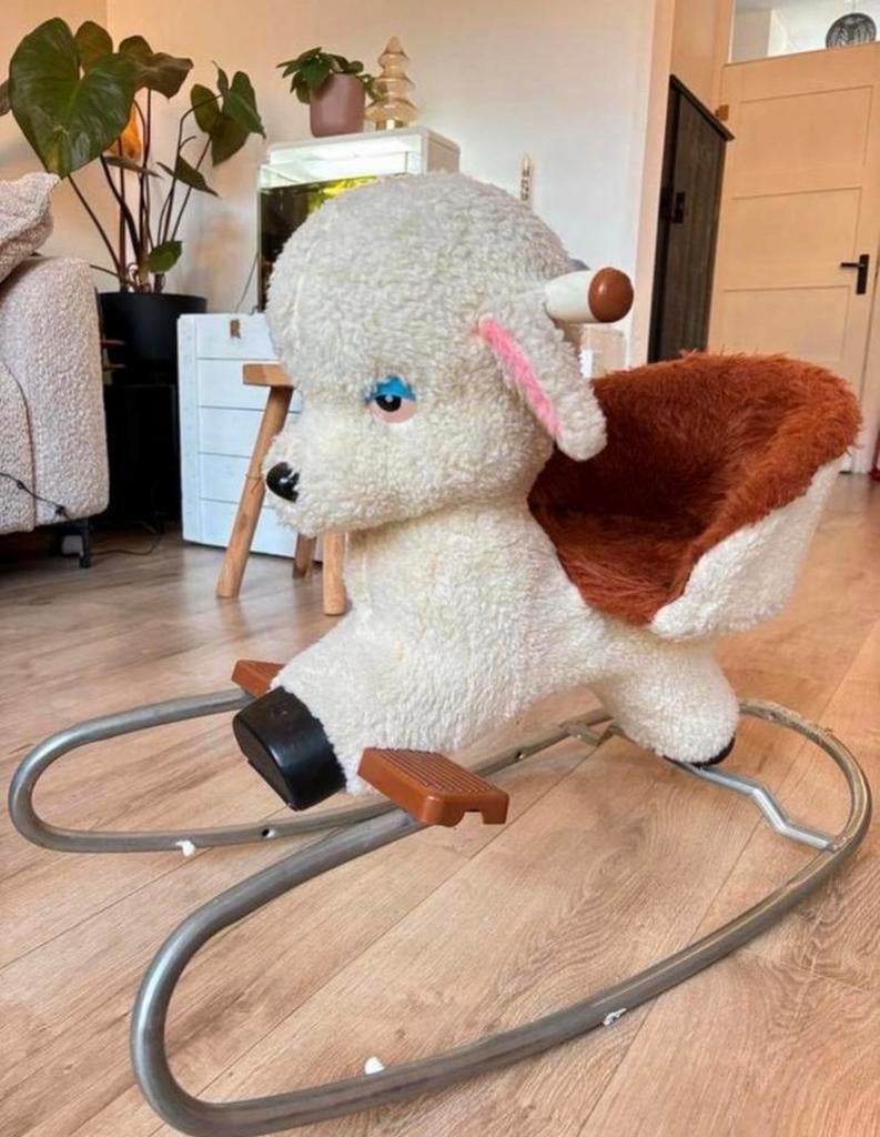 Vintage Retro Hobbel Schaapje - Charmant Speelgoed, Ophalen