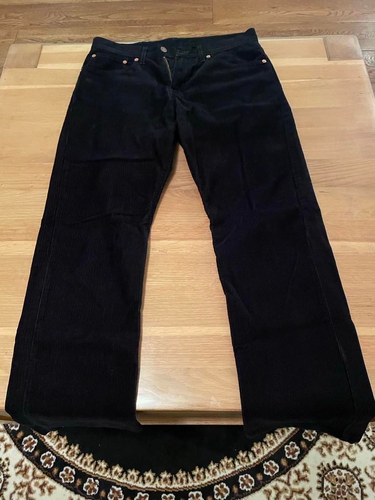 Levi's 581 Corduroy Broek Maat W31 L32 - Gedragen, Ophalen of Verzenden, Gedragen, Overige maten, Zwart
