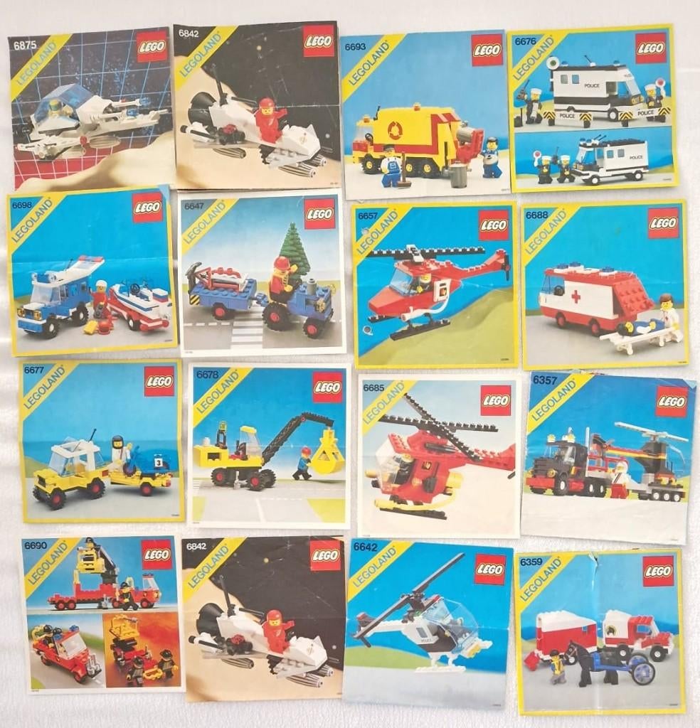 Lego bouwinstructies Lot 1, Lego, Overige typen, Ophalen of Verzenden, Inclusief instructies