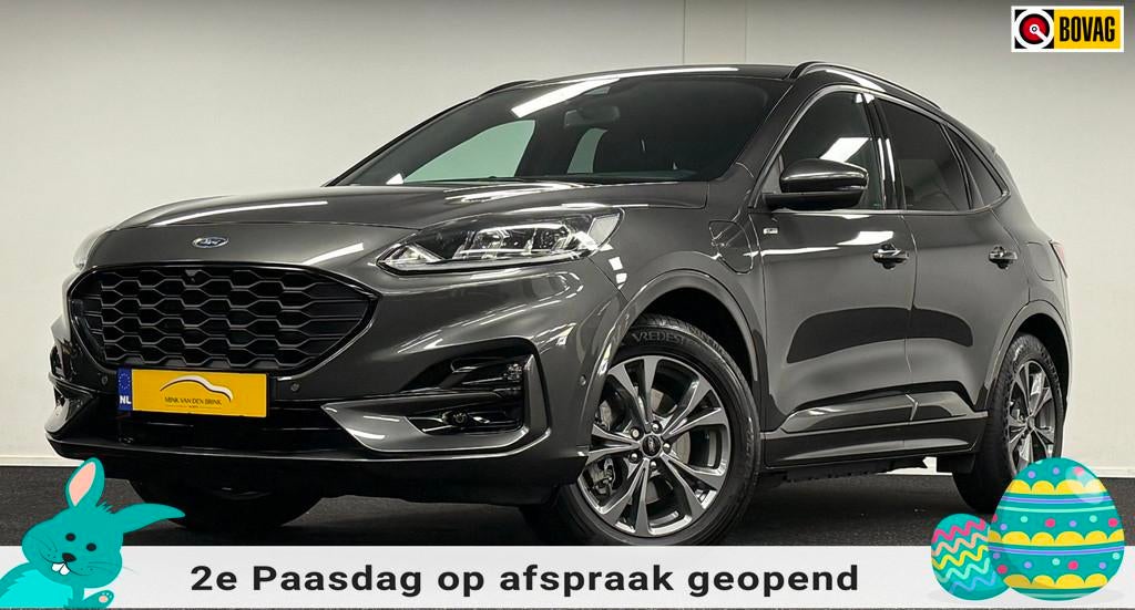 Ford Kuga 2.5 PHEV ST-Line *224PK*Trekhaak*Camera*Navi*Carpl, Stof, Gebruikt, Zwart, 4 cilinders