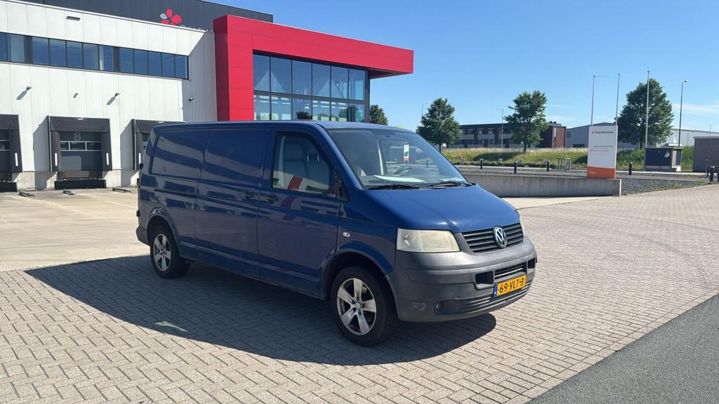 Volkswagen Transporter 2.5 TDI 340 Airco Lang Blauw 2008, Auto's, Bestelauto's, Bedrijf, Te koop, 4x4, ABS, Boordcomputer, Electronic Stability Program (ESP)