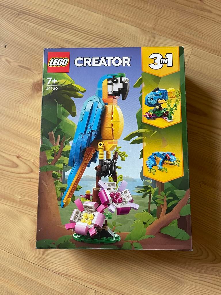Lego Creator 3in1 Exotische Papegaai 31136, Ophalen of Verzenden, Zo goed als nieuw, Complete set, Lego