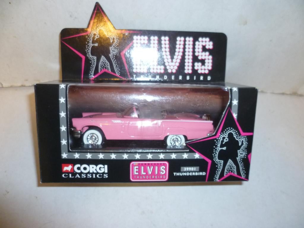 Corgi 39901 1998 Ford Thunderbird Elvis Presley ca.1:36 auto, Ophalen of Verzenden, Nieuw, Beeldje, Replica of Model