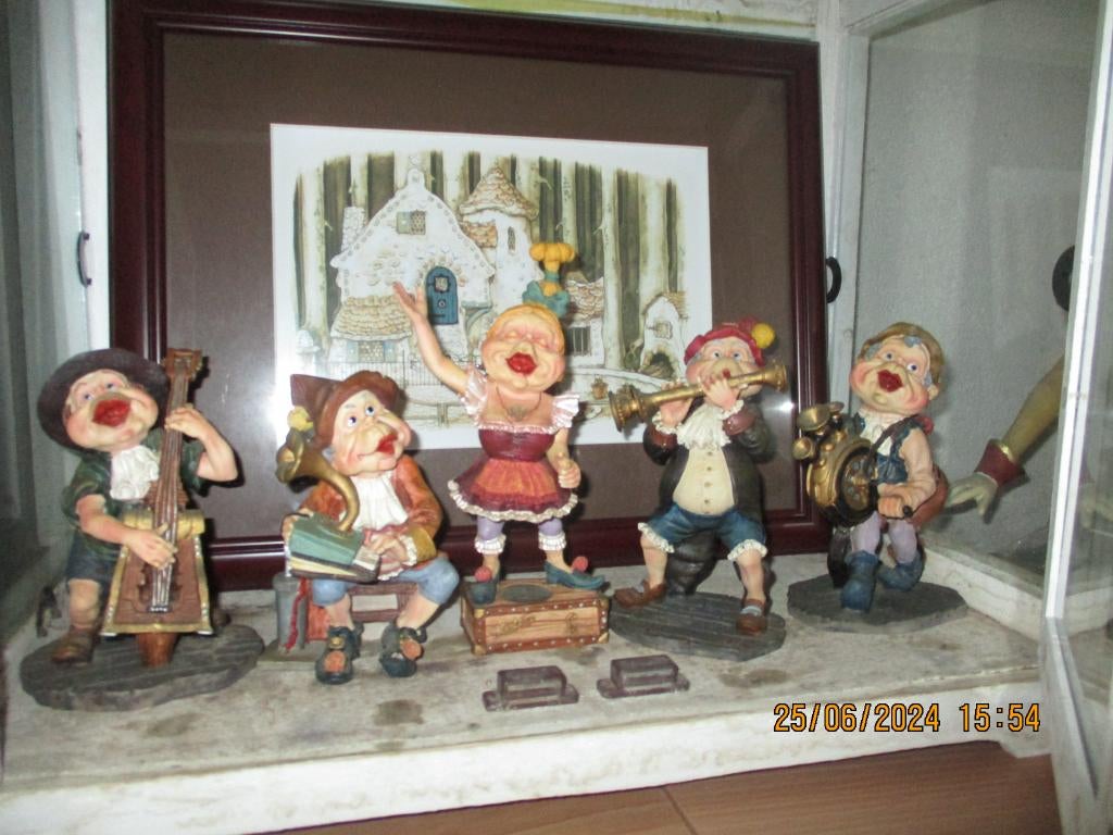 efteling muziek laven set van 5, Ophalen of Verzenden, Zo goed als nieuw, Beeldje of Poppetje