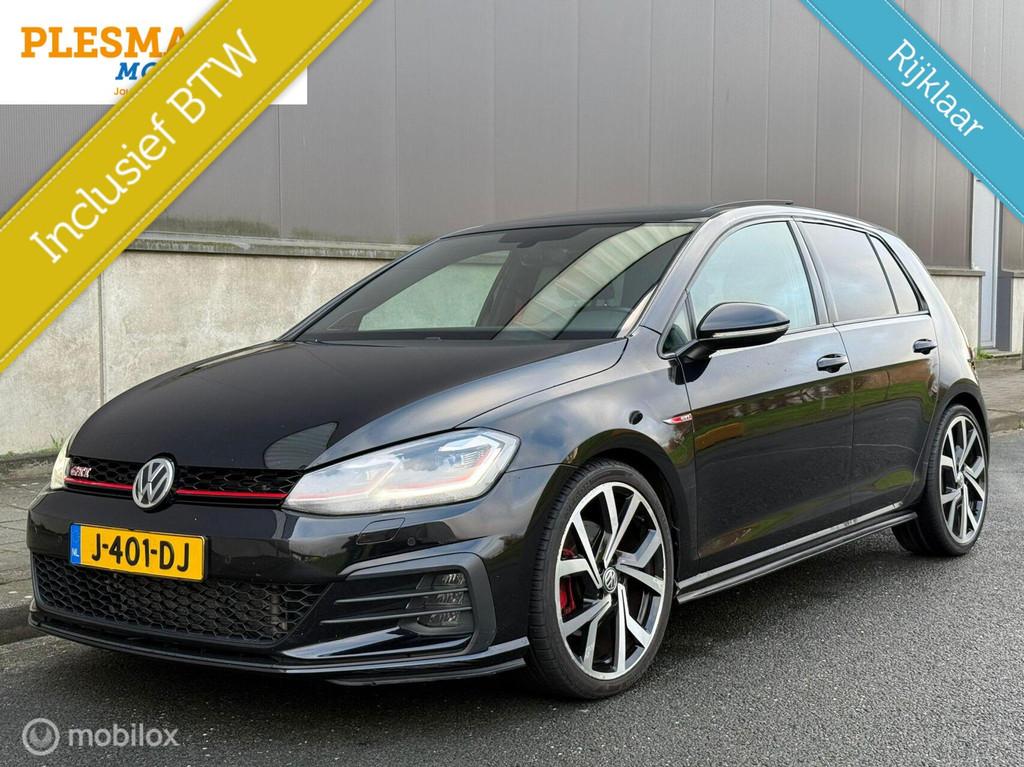 Volkswagen Golf, 2.0 TSI GTI Performance Pano!300 PK! Miltek, Adaptive Cruise Control, Gebruikt, 4 cilinders, Zwart