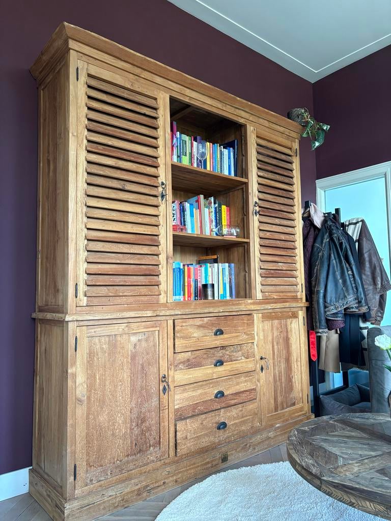 Rivièra Maison buffetkast / boekenkast, Ophalen, Gebruikt, 200 cm of meer, 150 tot 200 cm