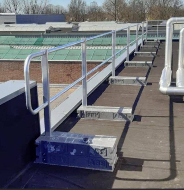 Dakrandbeveiliging of Valbeveiliging, Doe-het-zelf en Verbouw, Steigers, Ophalen, Zo goed als nieuw, Overige typen, Minder dan 2 meter