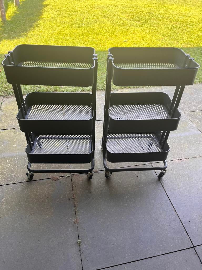 2 stuks ikea butler rekjes op wielen, Caravans en Kamperen, Ophalen, Gebruikt, Overige