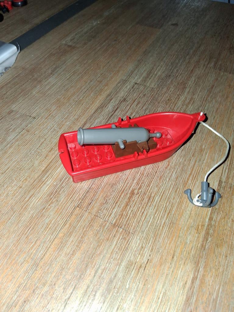 Lego bootje met kanon en anker, Ophalen of Verzenden