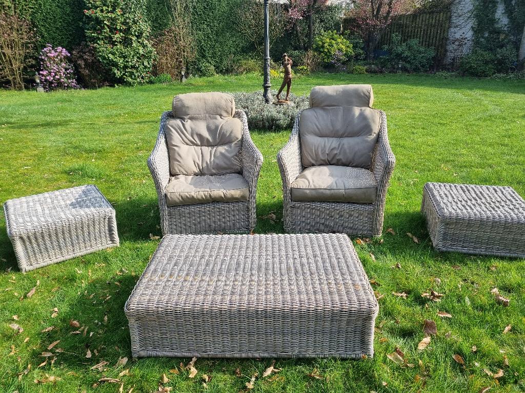 Mooie luxe Appelbee loungeset, Tuin en Terras, Tuinsets en Loungesets, Kunststof, Gebruikt, Loungeset, Bijzettafel