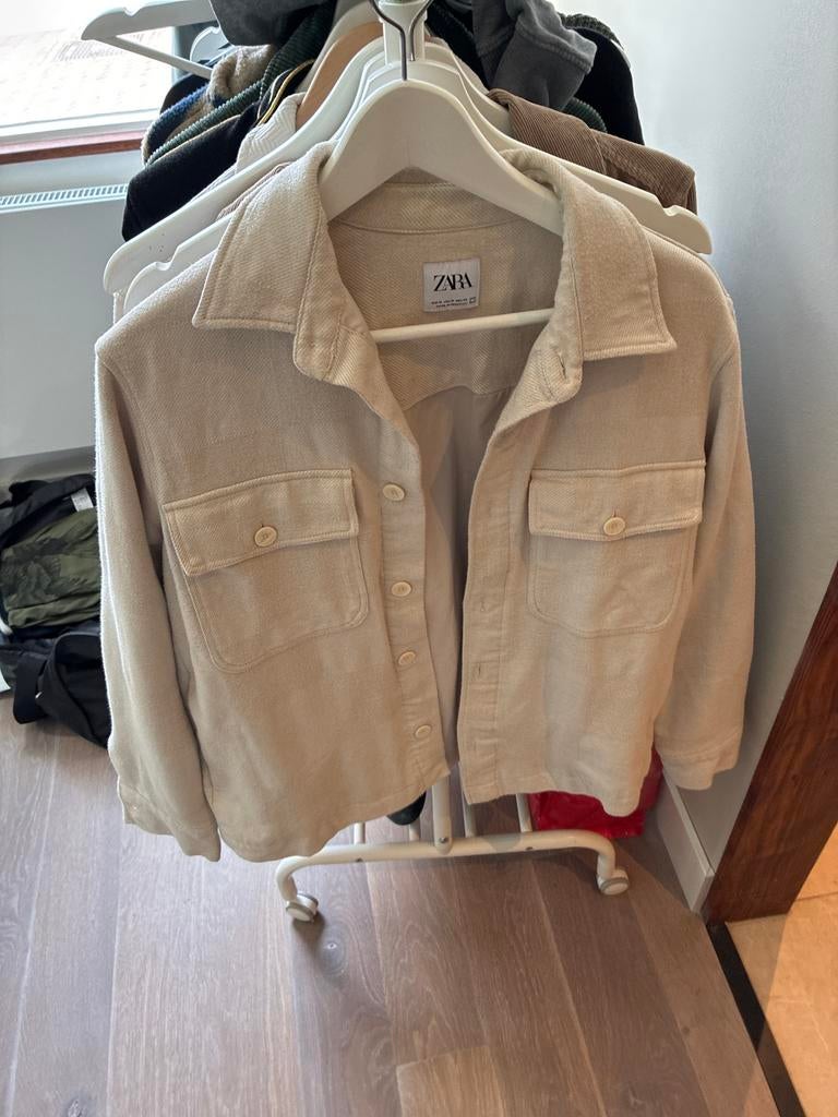 ZARA Overshirt/Jas/Vest Beige Maat M, Ophalen, Zo goed als nieuw, Maat 48/50 (M), Beige