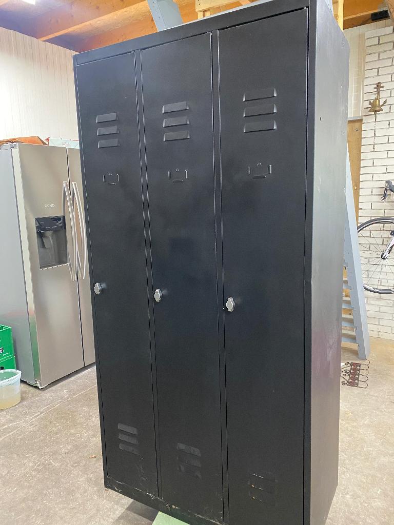 Metalen locker kast, Ophalen, Gebruikt