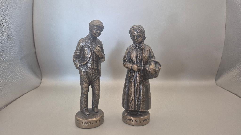 Contente Vrouw - Mens  - bronskleurig, Ophalen of Verzenden, Zo goed als nieuw, Mens