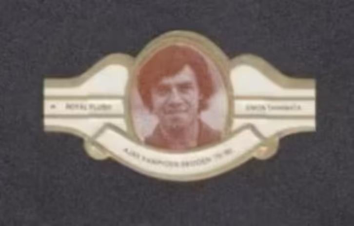 Sigarenbandje Voetbal Simon Tahamata Ajax Kampioen 79-80., Ophalen of Verzenden, Zo goed als nieuw