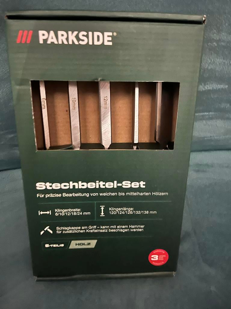 Parkside Steekbeitel-set - 3-delig, Ophalen of Verzenden, Nieuw
