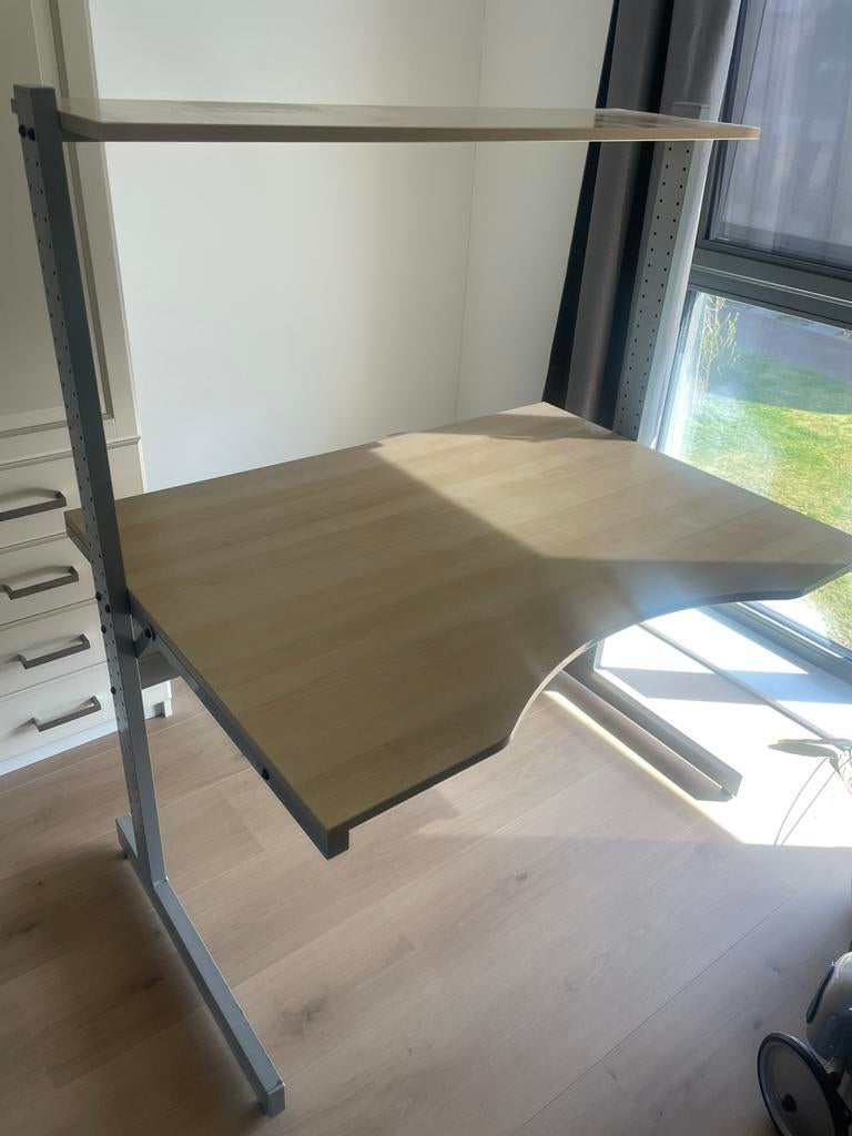 Gratis bureau 120 x 80 cm, Ophalen, Opzetstuk, Gebruikt, Hout