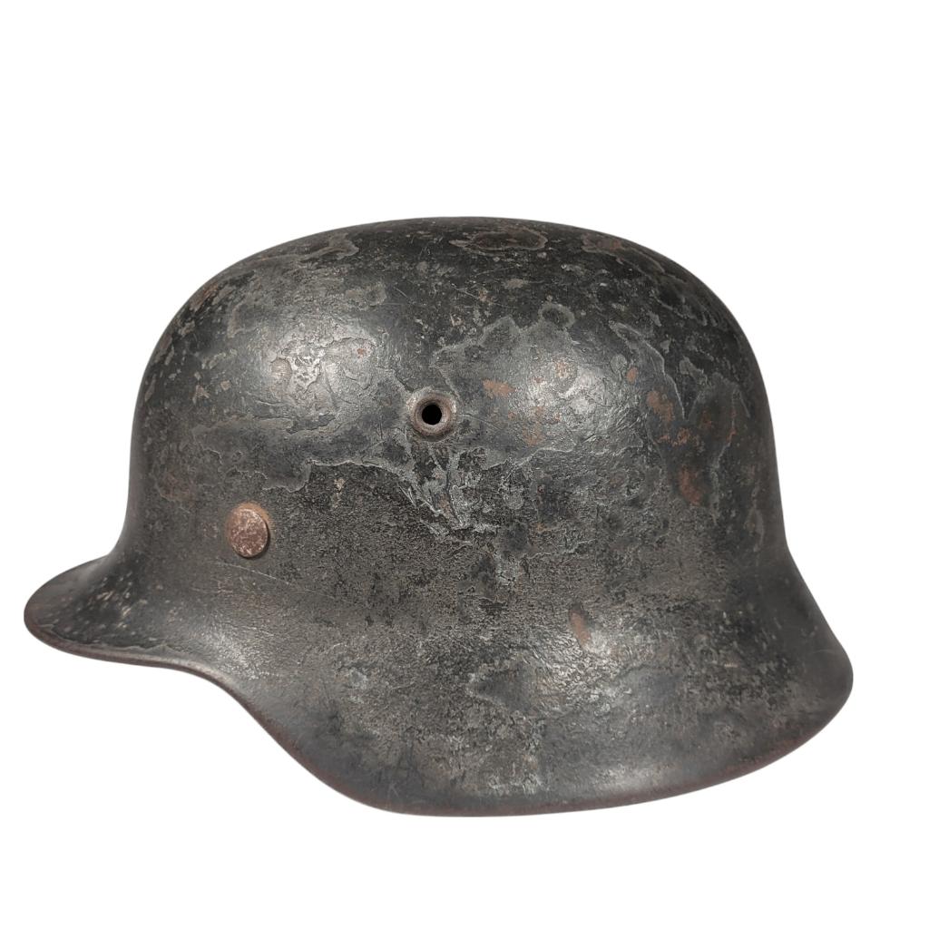 Wo2 Duitse M40 helm 'Rautarn' camouflage, 2288CL, Info@dbmmilitaria.nl, Ophalen of Verzenden, Duitsland