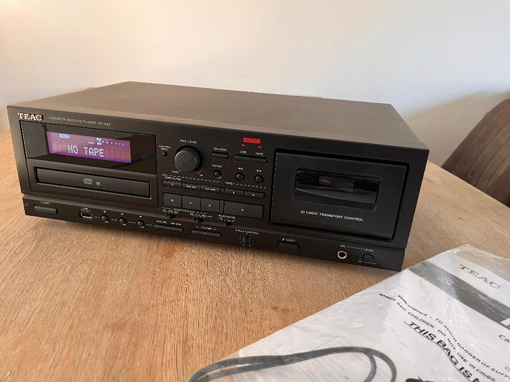 TEAC AD850 CD-cassettespeler zo goed als nieuw! Model 2023, Ophalen of Verzenden, Enkel, Overige merken