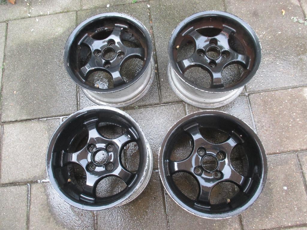 4x100 steffan max bcw, 14 inch, Gebruikt, Velg(en), Ophalen of Verzenden