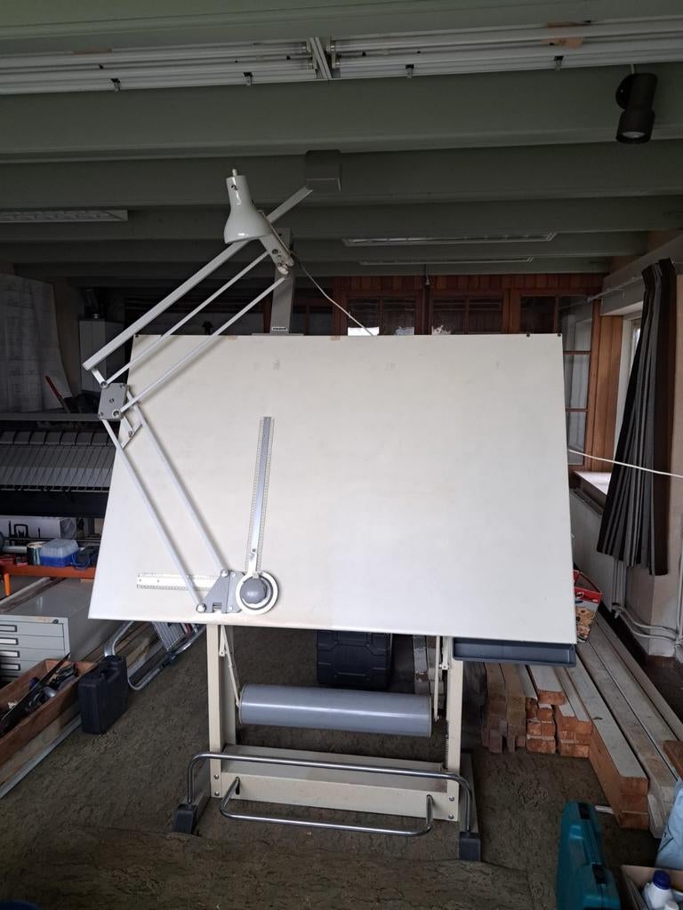 Tekentafel Kuhlmann, met handleiding, Ophalen, Gebruikt, Verlichting