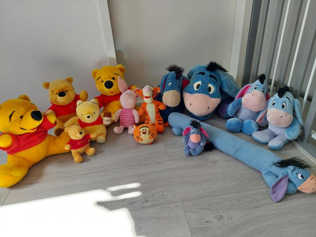 Knuffels winnie the pooh , Knorretje, Teigetje, Iejoor, Kinderen en Baby's, Speelgoed | Knuffels en Pluche, Zo goed als nieuw