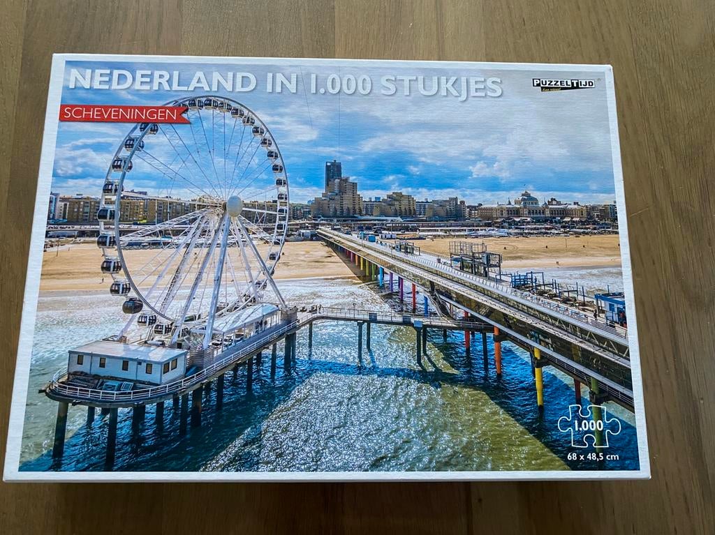 Puzzel, Nederland in 1000 stukjes. Scheveningen, Ophalen of Verzenden, 500 t/m 1500 stukjes, Zo goed als nieuw