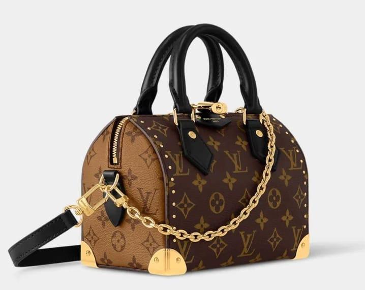 Luxe Monogram Handtas met Gouden Ketting – Premium Designer, Sieraden, Tassen en Uiterlijk, Tassen | Damestassen, Ophalen of Verzenden