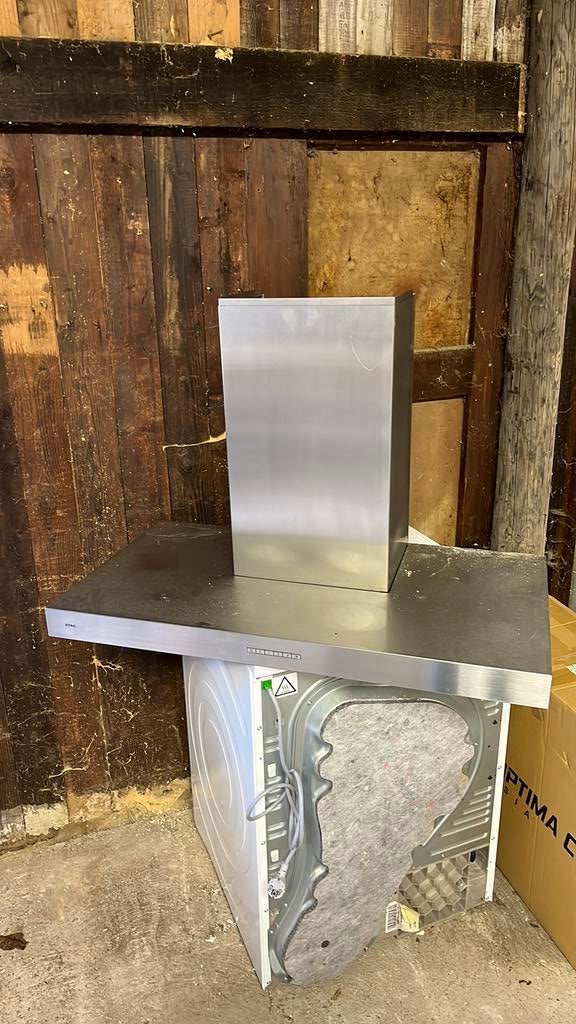 ATAG afzuigkap 90cm, Ophalen, Zo goed als nieuw, Vrijstaand, Wandschouwkap