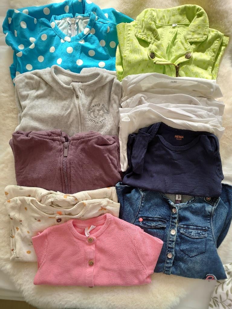 pakket meisjeskleing maat 74, Verzenden, Zo goed als nieuw, Maat 74