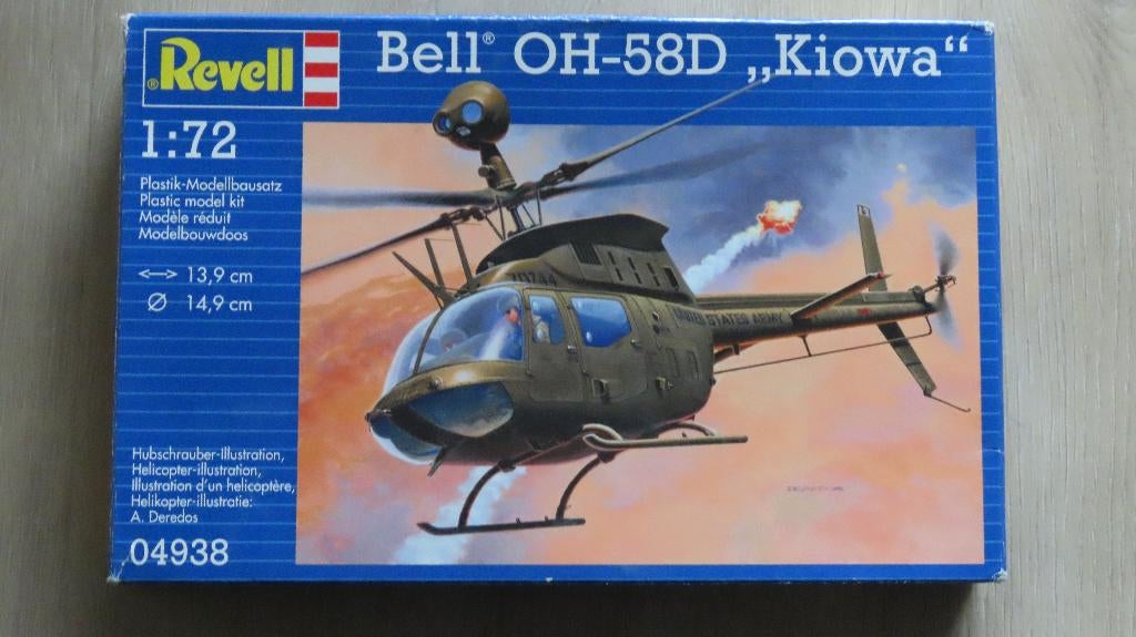 Bell OH-58D Kiowa Revell 1/72, 1:72 tot 1:144, Nieuw, Ophalen of Verzenden, Revell