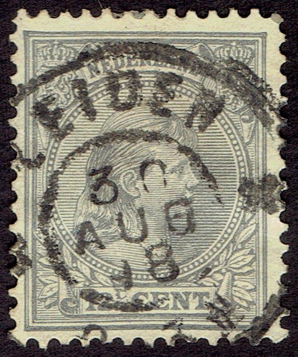 Nederland 1891, Prinses Wilhelmina, 12½ cent., Postzegels en Munten, Postzegels | Nederland, Verzenden, T/m 1940, Gestempeld