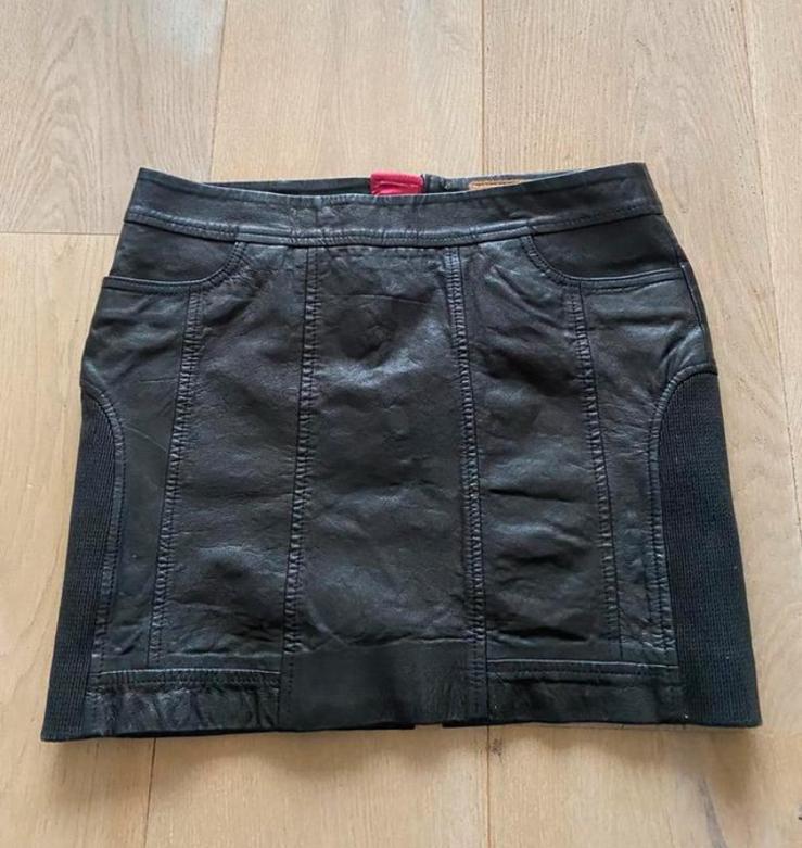 Goosecraft M rok leer nieuwstaat, Maat 38/40 (M), Zwart, Ophalen of Verzenden, Zo goed als nieuw