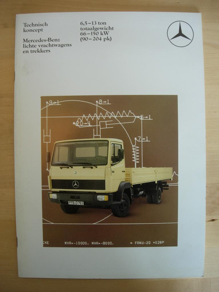 Mercedes Ecoliner Brochure 1985 – 709 809 814 914 1114, Zo goed als nieuw, Mercedes-Benz, Mercedes, Ophalen of Verzenden