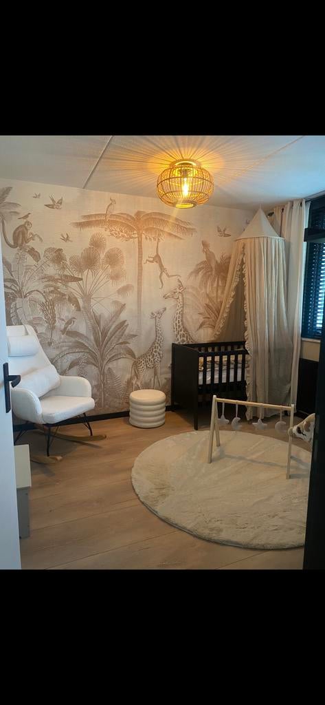 ledikant 60x120 mat zwart, Ophalen of Verzenden, Gebruikt, Ledikant