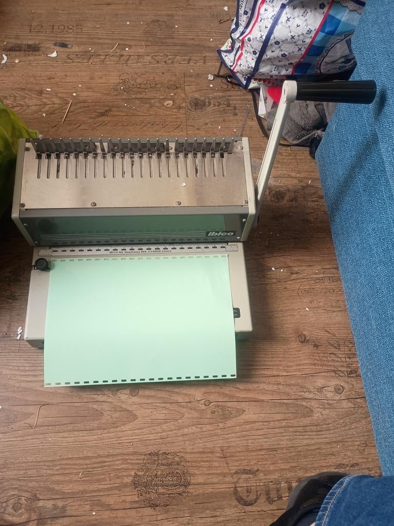 Ibico inbindmachine, Diversen, Ophalen