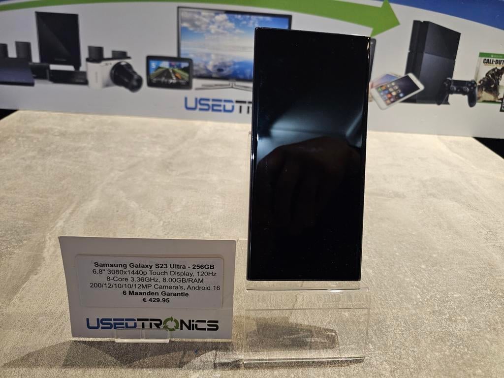 Samsung Galaxy S23 Ultra 256GB - Zo goed als nieuw, 256 GB, Ophalen of Verzenden, Zwart, Galaxy S23
