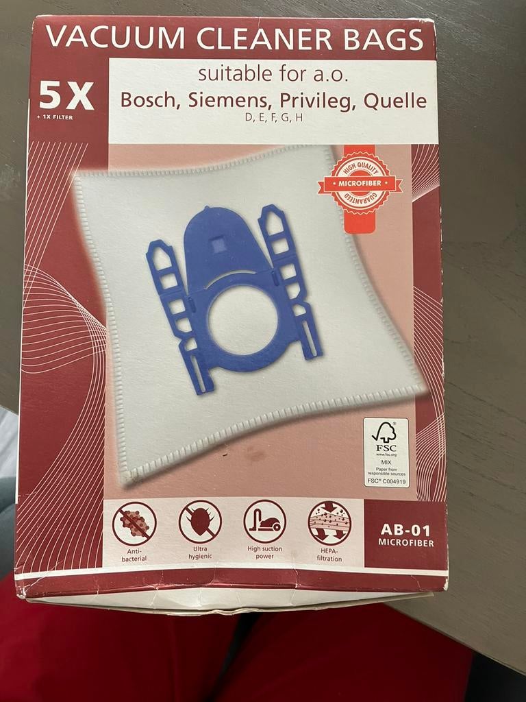 Stofzuigerzakken, Ophalen of Verzenden, Zo goed als nieuw