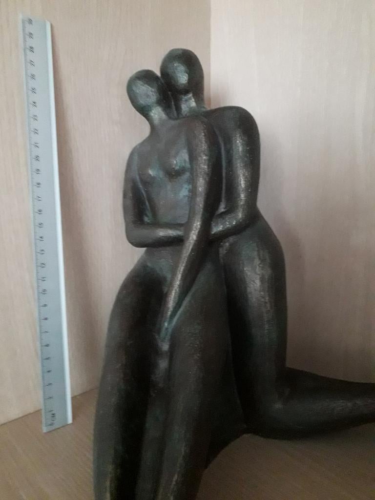 Keramiek beeld van man en vrouw, Ophalen of Verzenden