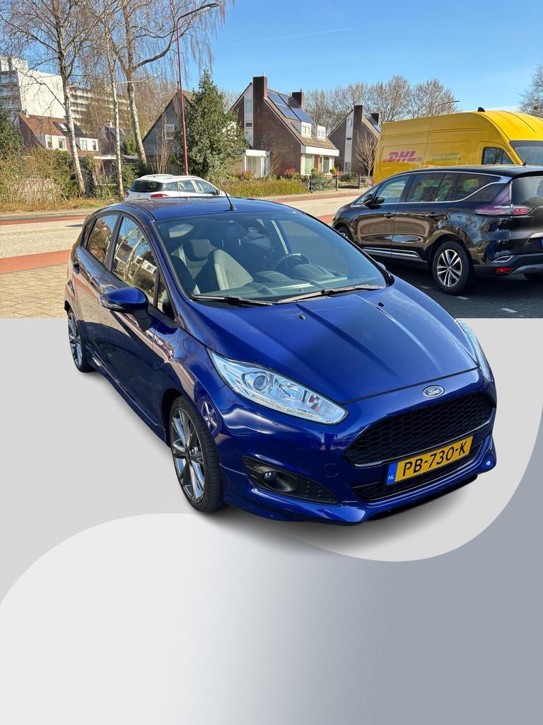 Ford Fiesta 1.0 EcoBoost ST Line 100pk Achterspoiler | Trekh, Voorwielaandrijving, Euro 6, Blauw, 23 km/l