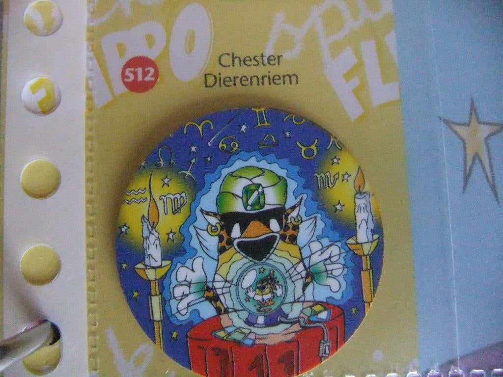 Spiekflippo 512  Chester dierenriem, Verzenden, Losse flippo's