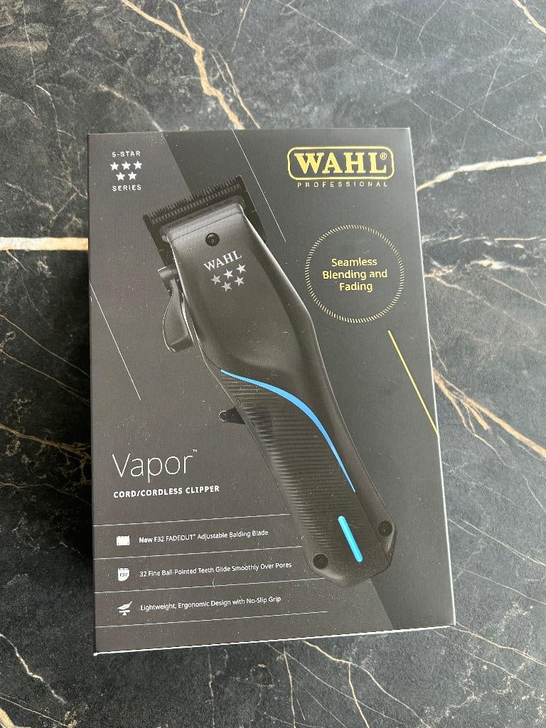 Wahl Vapor Tondeuse met F32 FADEOUT blade zgan, Ophalen of Verzenden, Zo goed als nieuw, Tondeuse