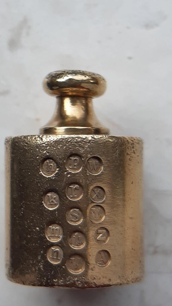 gewichtje 50 gram - gewichten (H7), Antiek en Kunst, Ophalen of Verzenden, Koper