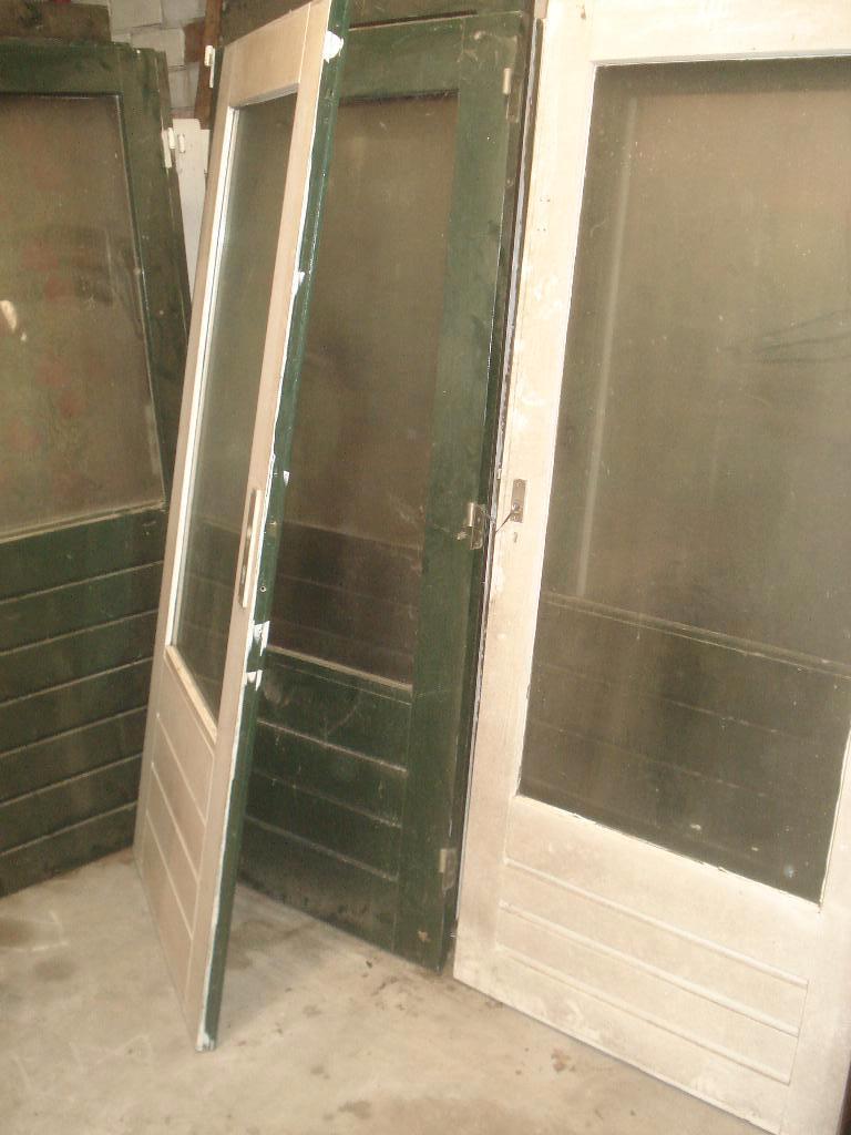 Buitendeuren Dubbelglas Hardhout Verf schuur Landbouw Garage, 80 tot 100 cm, Buitendeur, 200 tot 215 cm, Glas