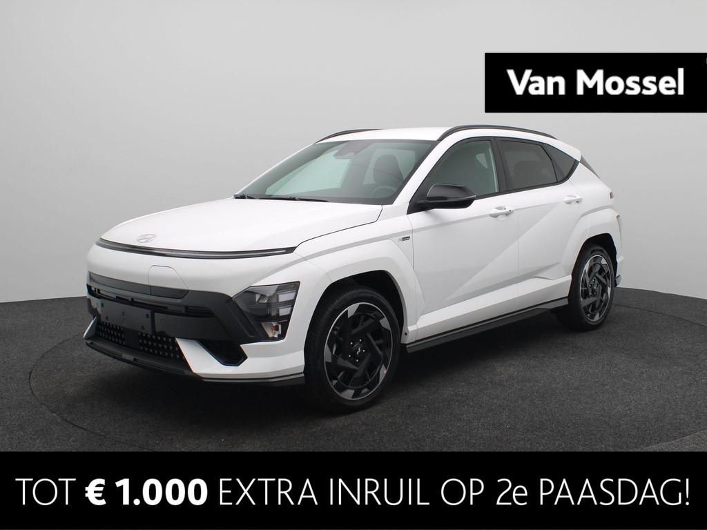 Hyundai Kona Electric N Line Business 64.8 kWh | Bose Audio, Stof, Met garantie (alle), Wit, Nieuw