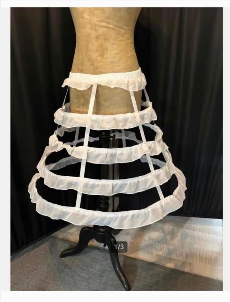 Witte Hoepel rok crinoline onderrok, Wit, Nieuw, Ophalen of Verzenden, Accessoires