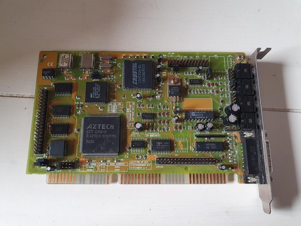 Aztech Sound Galaxy Nova 16 Extra II-3D Geluidskaart, Aztech, Gebruikt, Intern, .