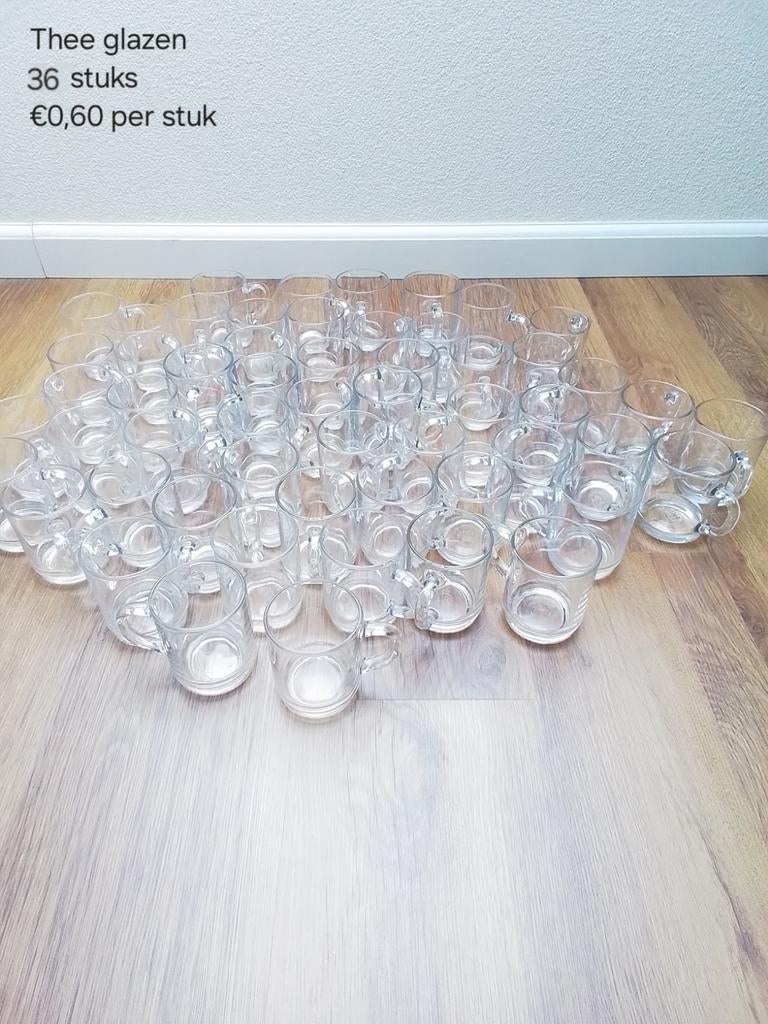 Thee glazen, frisdrankglazen, bierglazen,  ontbijtborden enz, Huis en Inrichting, Keuken | Servies, Ophalen, Gebruikt, Overige stijlen